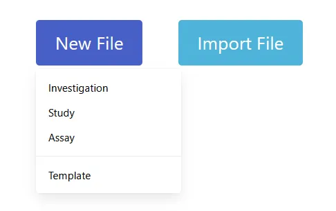 Image showing add new file option in Swate